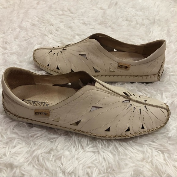 Pikolinos Jerez Loafer Leather Floral Cut Out Women’s size 41 - Picture 3 of 16
